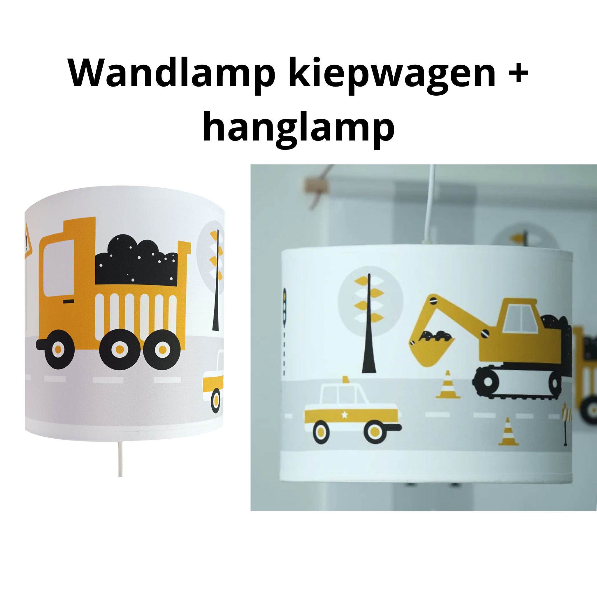 Lampenset  voertuigen kinderkamer - oker