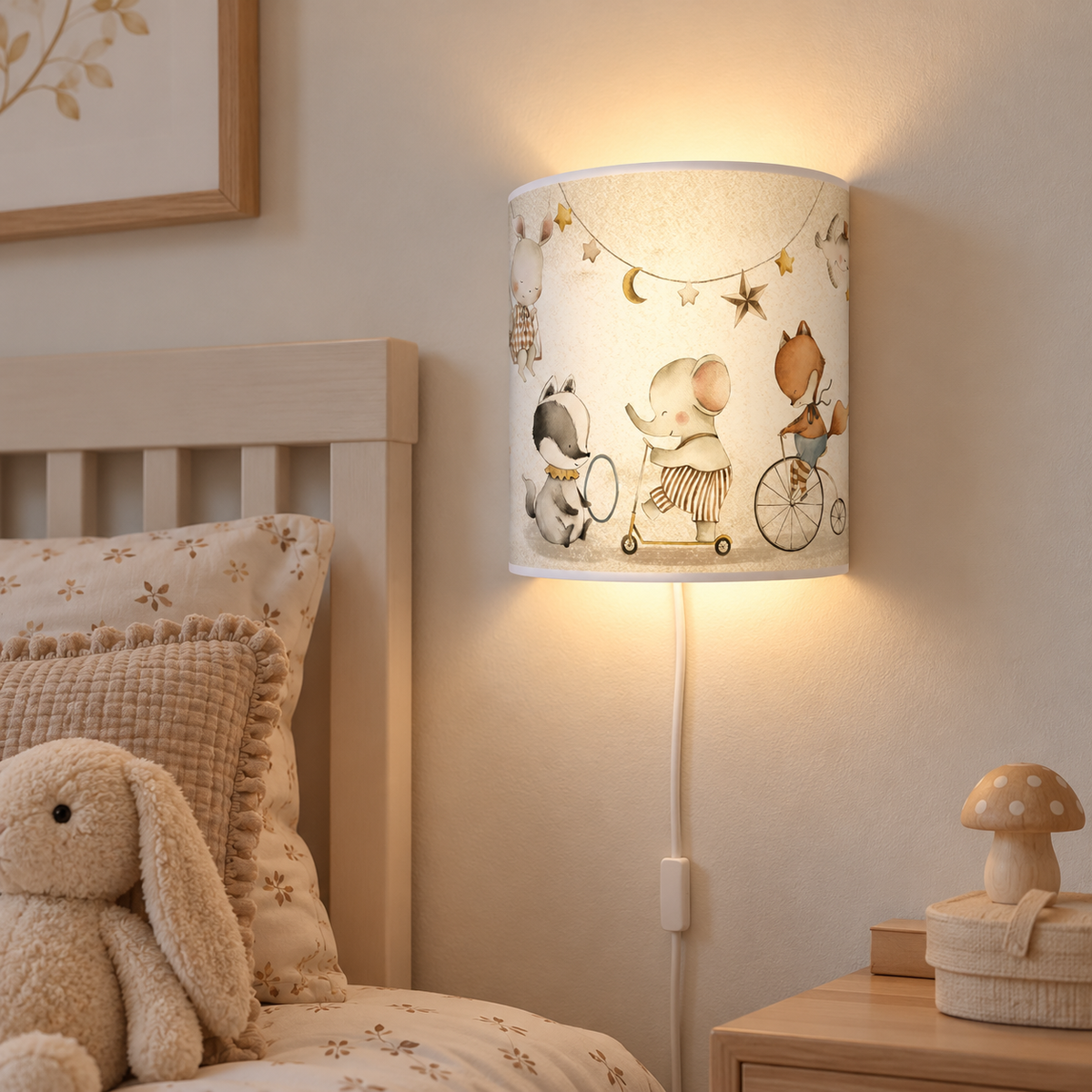 Wandlamp Circus babykamer