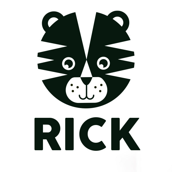 Muursticker met naam tijger