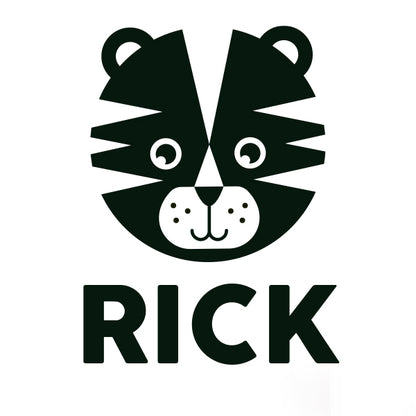Muursticker met naam tijger