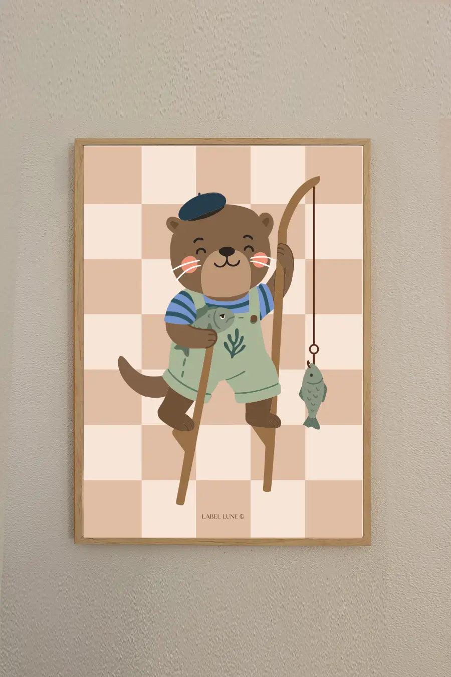 Otter Arie poster voor de kinderkamer