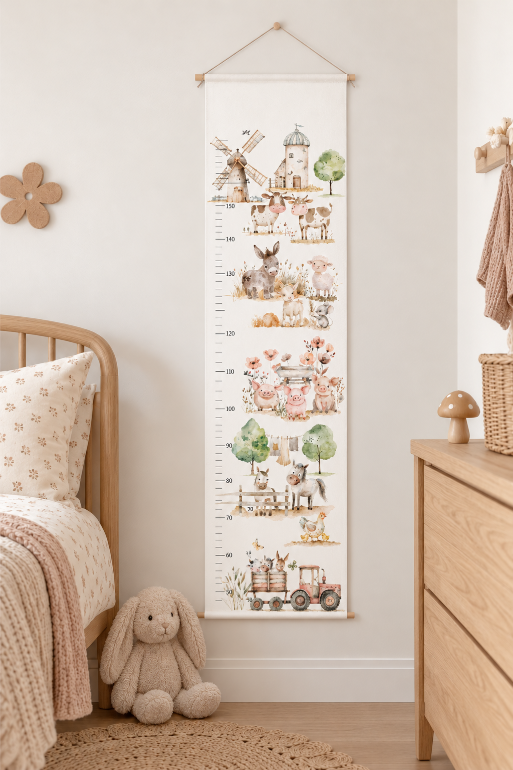 Groeimeter Boerderij kinderkamer