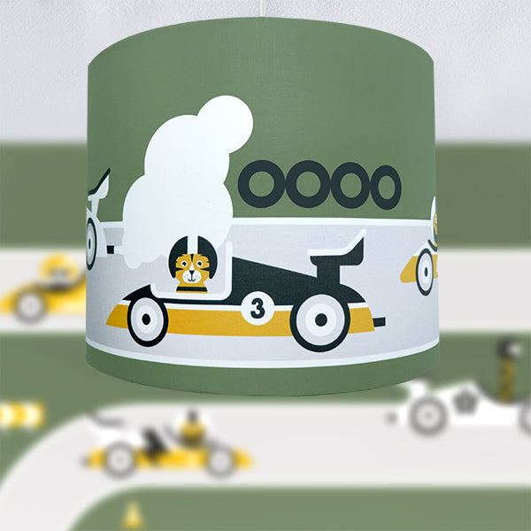 Kinderkamer lamp Formule 1 circuit - groen