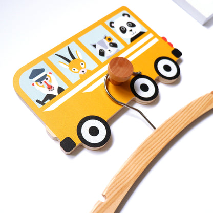 Kapstok Bus met Dieren kinderkamer