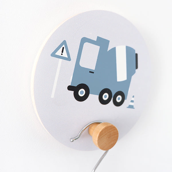 Kapstokjes 2 Voertuigen kinderkamer - jeans blauw