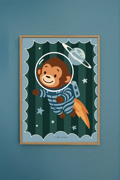 Aapje Onno poster voor de kinderkamer