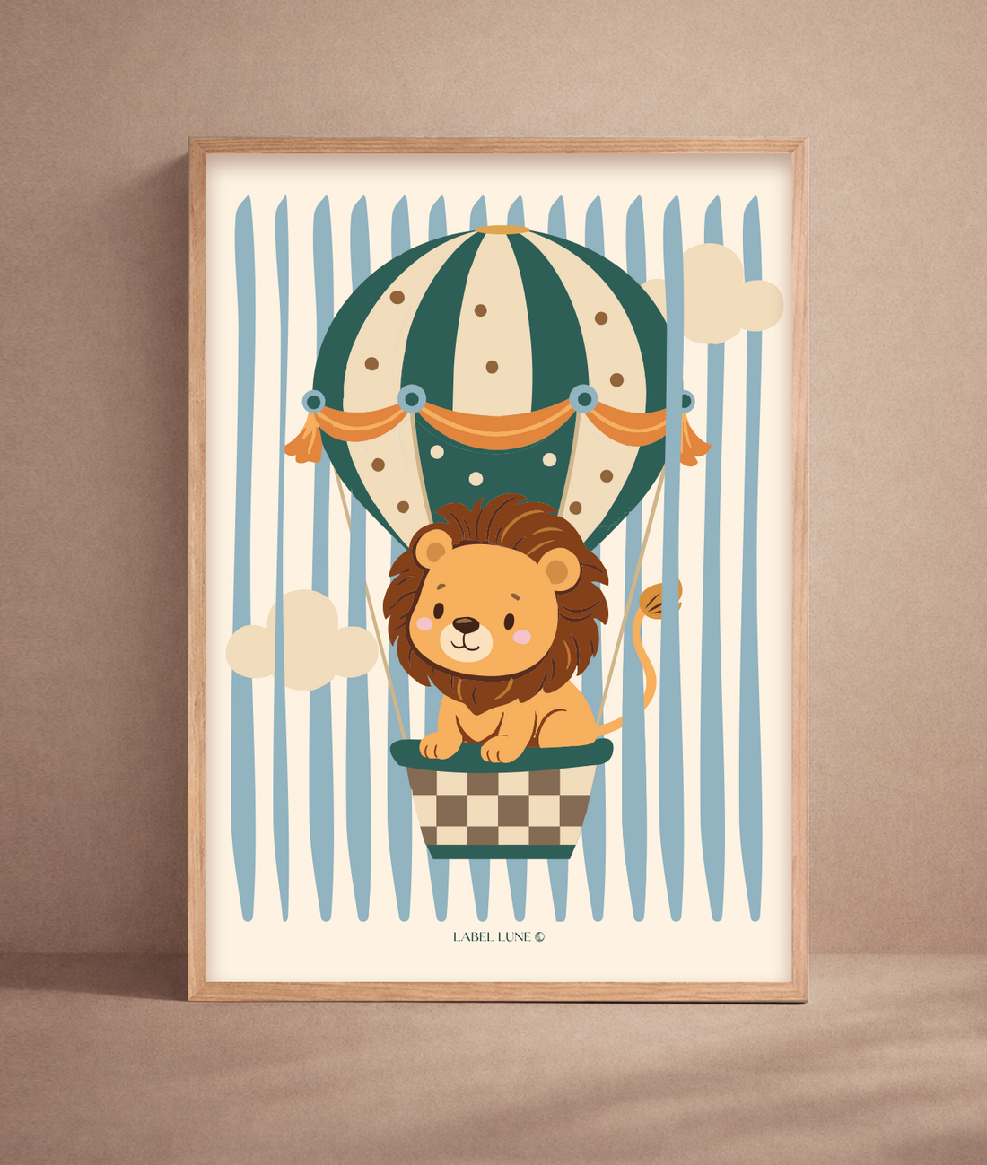 Leeuw Lola poster voor de kinderkamer