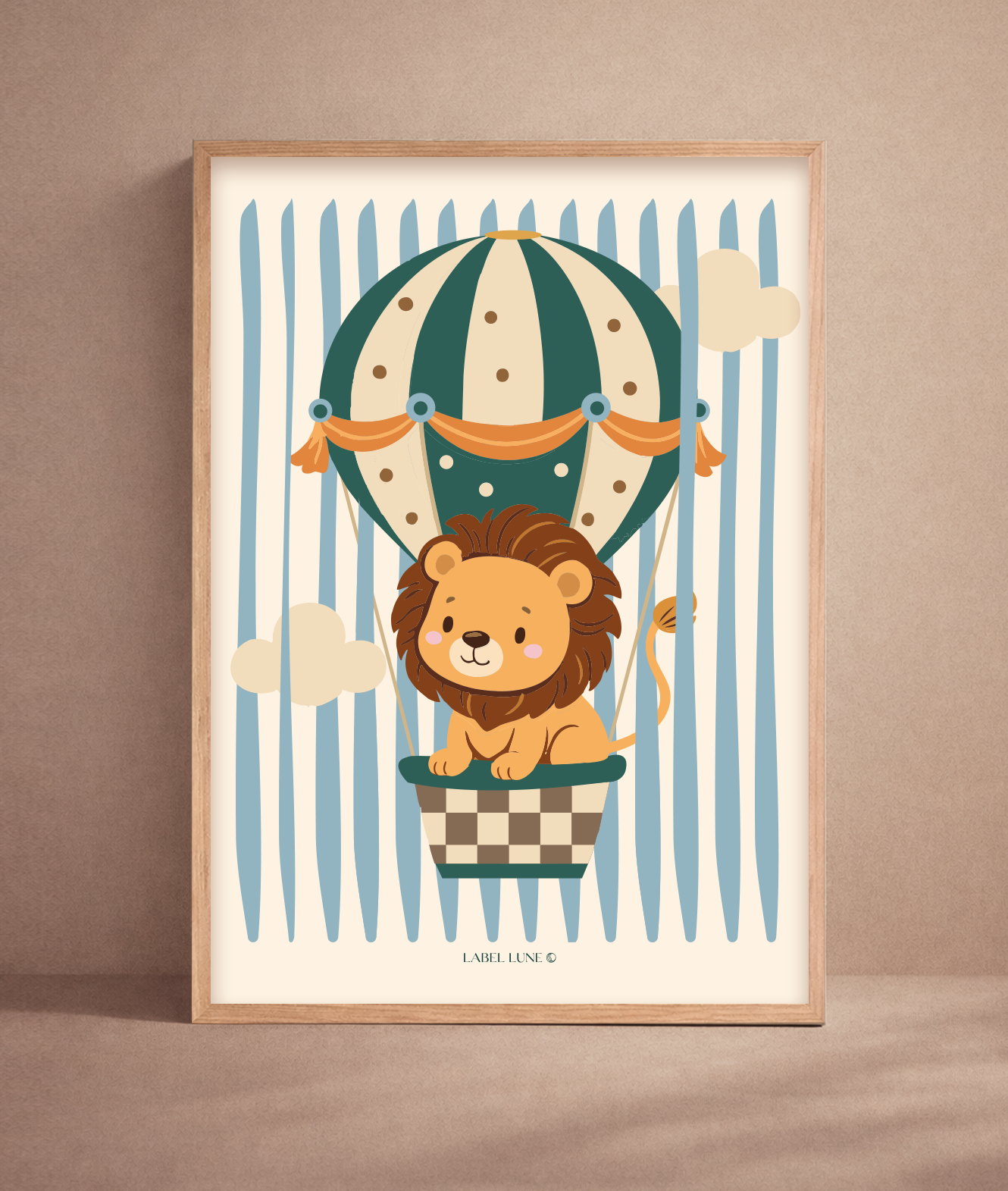 Leeuw Lola poster voor de kinderkamer