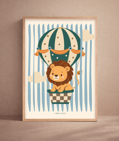 Leeuw Lola poster voor de kinderkamer