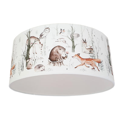 Plafondlamp bosdieren babykamer