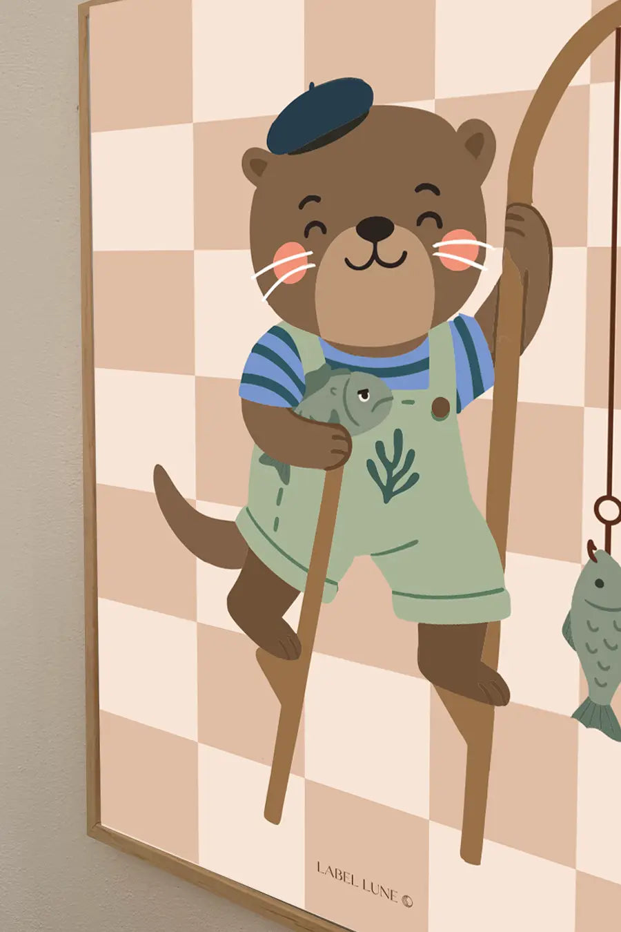 Otter Arie poster voor de kinderkamer