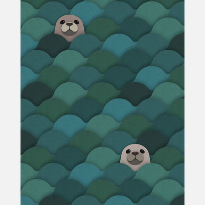Zeehonden behang