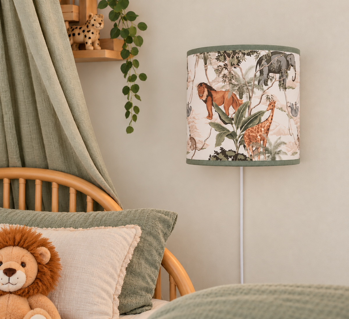 Wandlamp jungle kamer - kinderkamer (leeuw)