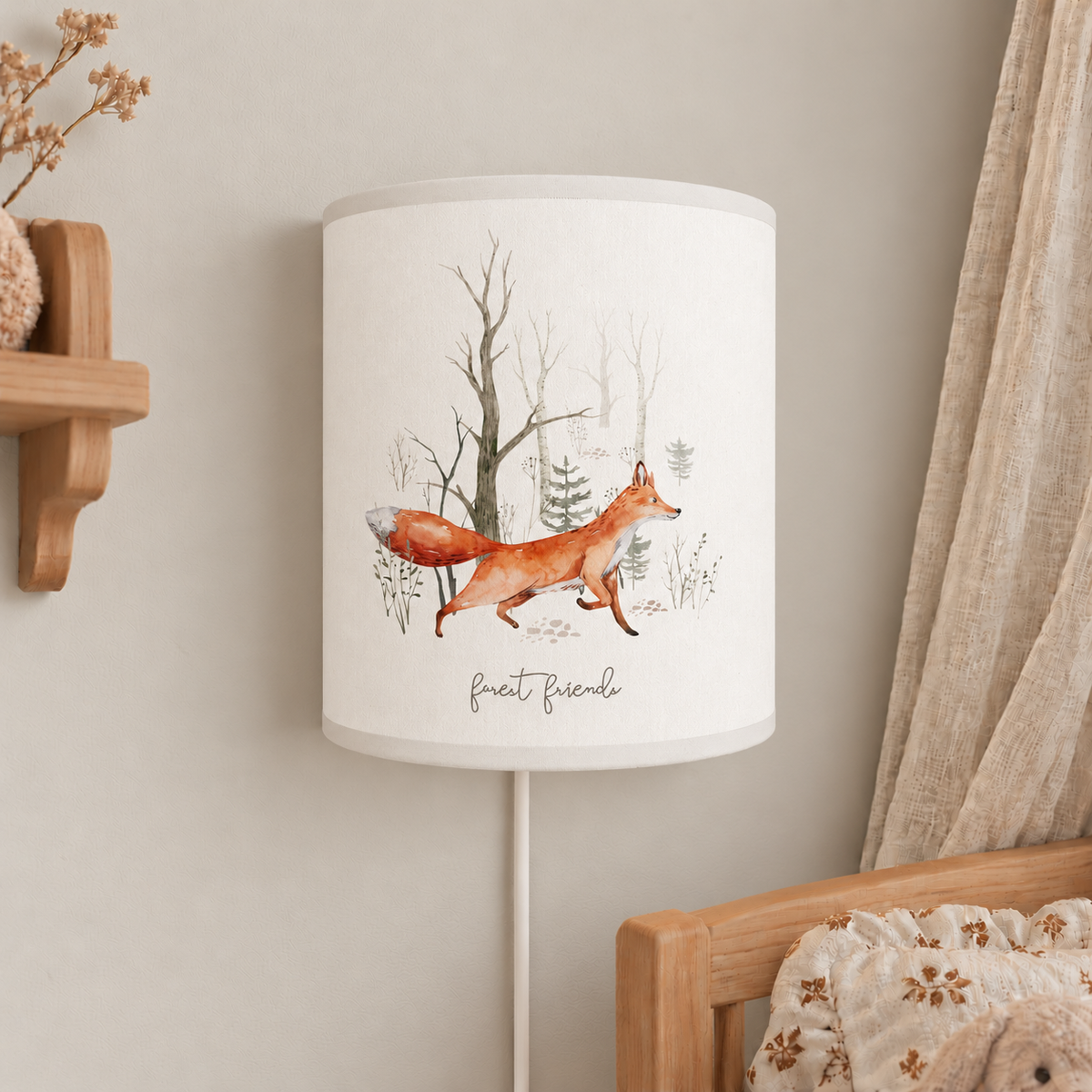 Wandlamp kinderkamer Vosje Forest Friends
