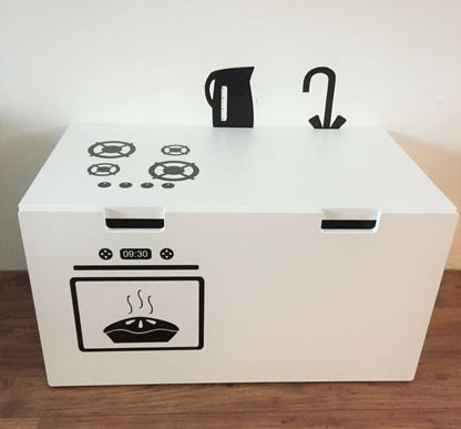 Kinderkeuken - speelkeuken sticker oven