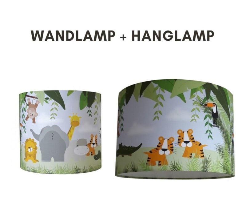 Jungle lampen set voor jungle kinderkamer