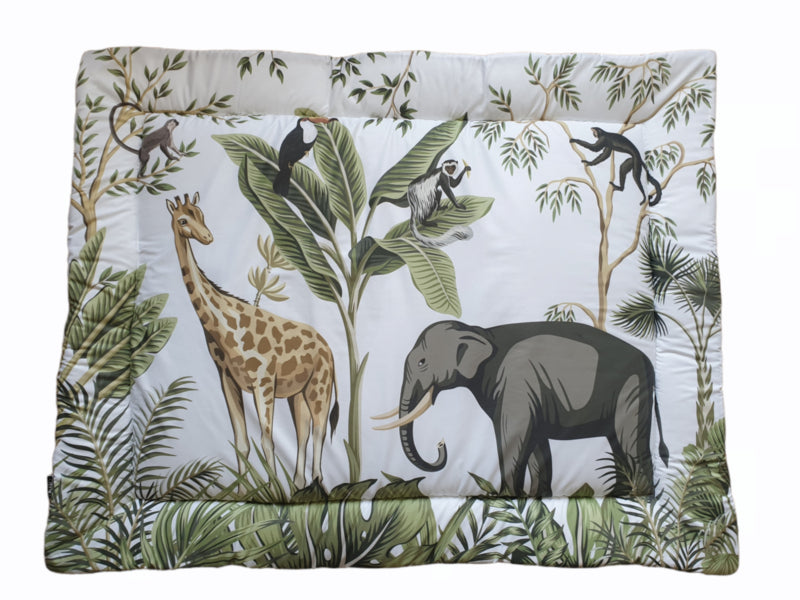 Boxkleed reversible wafelstof - jungle stof