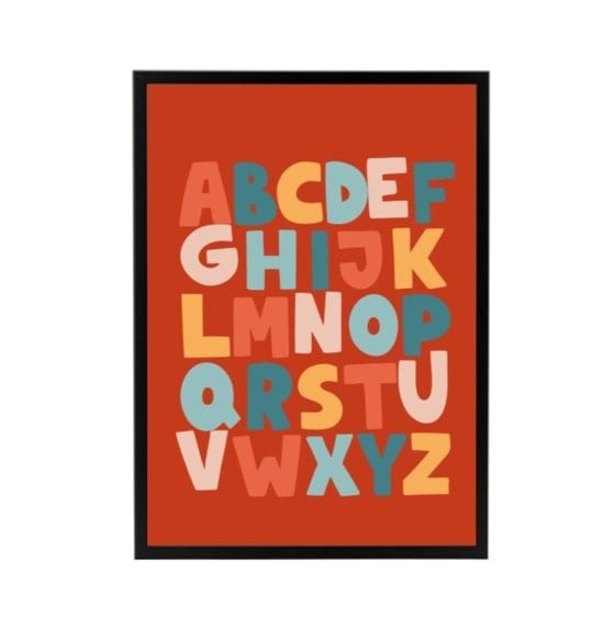 Alfabet ABC poster - terra