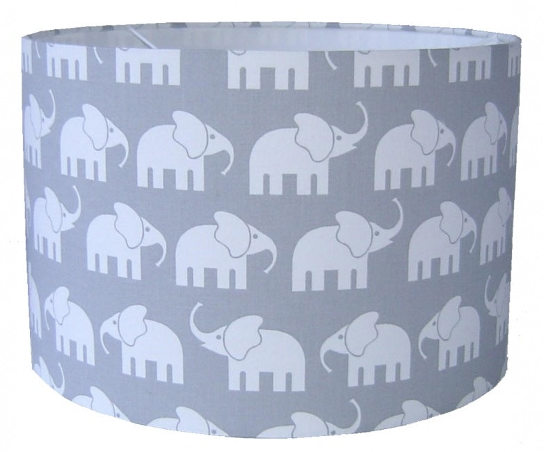Lamp babykamer licht grijs met olifanten