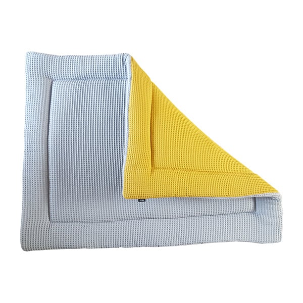 Boxkleed wafelstof reversible - grijs