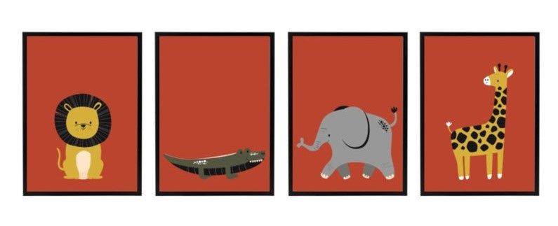 Poster kinderkamer - olifant (terra)