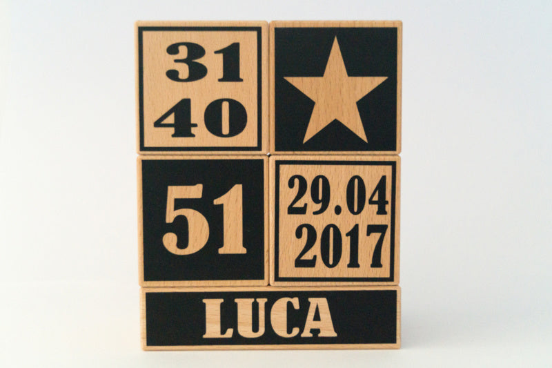 Geboorteblokken - type blok (diverse kleuren)