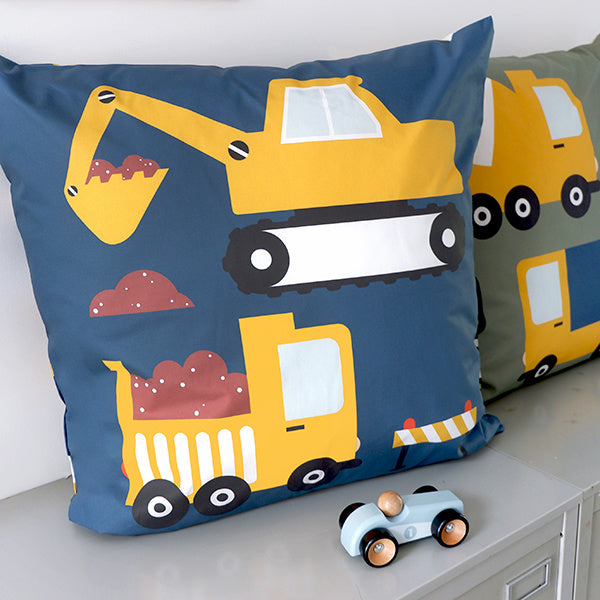 Kussen XL on the road - donkerblauw