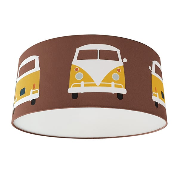 Plafondlamp VW bus - terracotta bruin