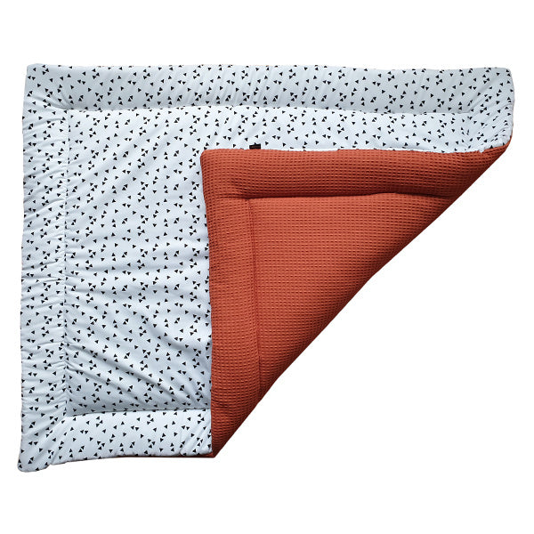 Boxkleed reversible triangle - wafelstof kleur naar keuze