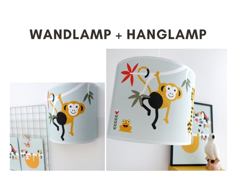 Lampen set jungle kamer - mint