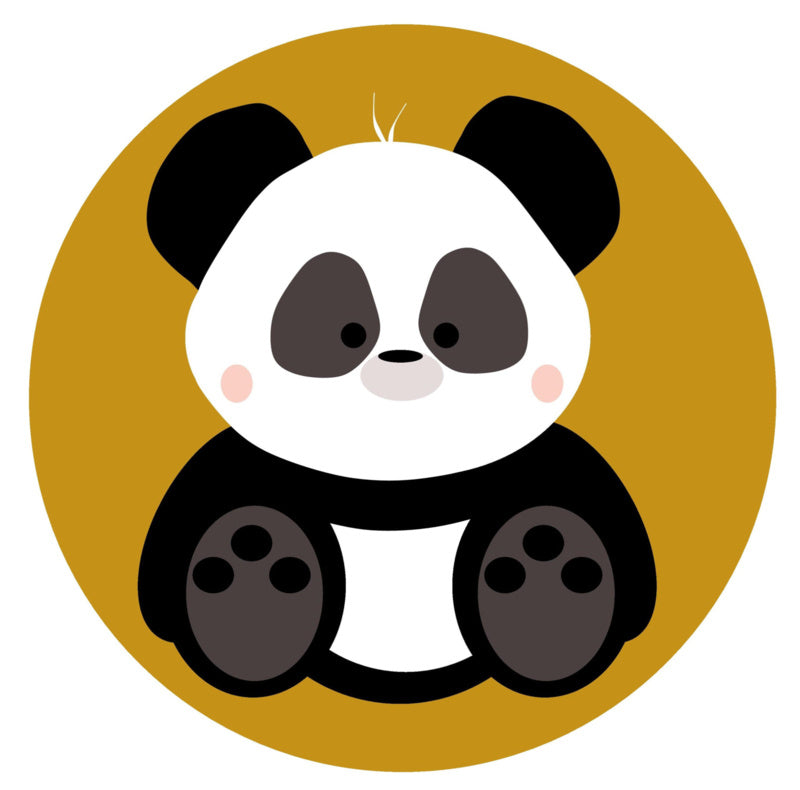 Behangcirkel kinderkamer - panda