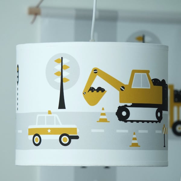 Kinderkamer lamp voertuigen - oker