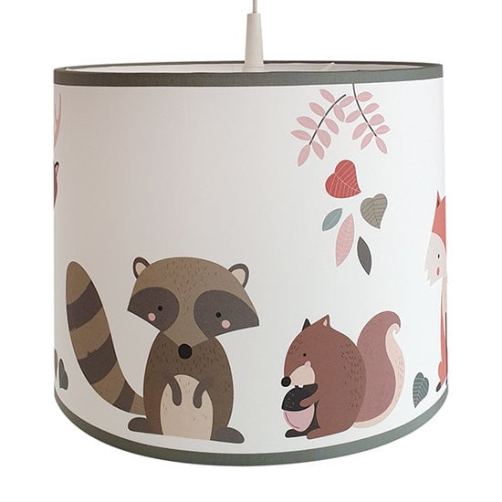 Lamp bosdieren kinderkamer (herfst kleuren)