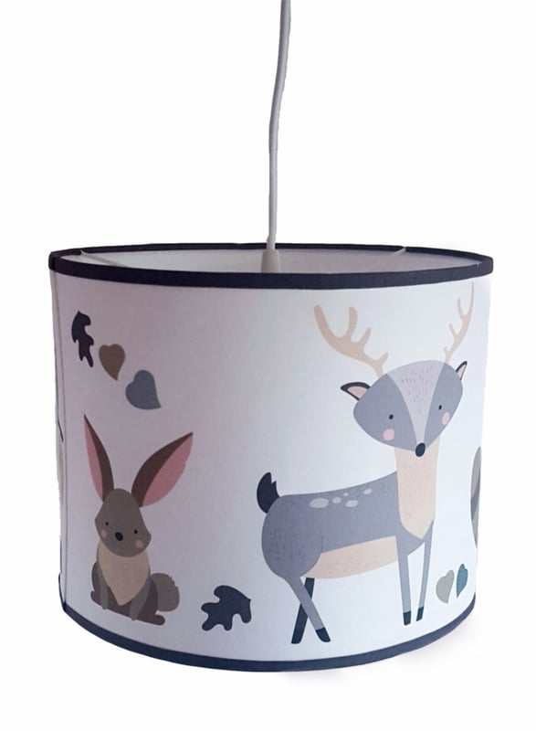 Lamp bosdieren kinderkamer (pastel)