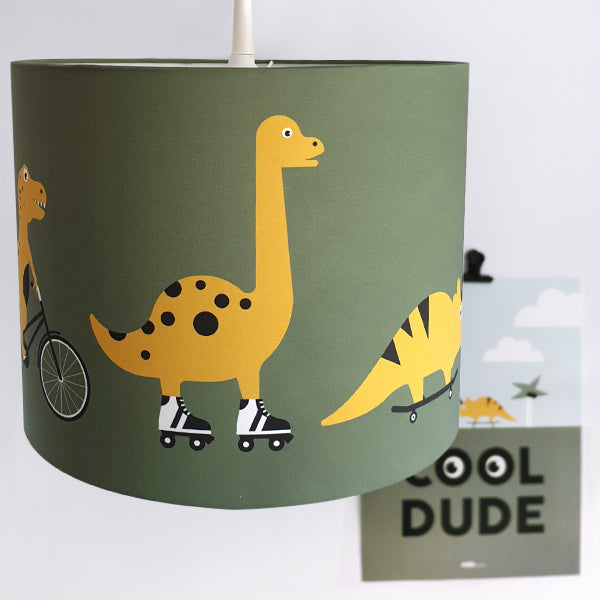 Lamp dino kamer - dinosaurus kinderkamer (olijfgroen)