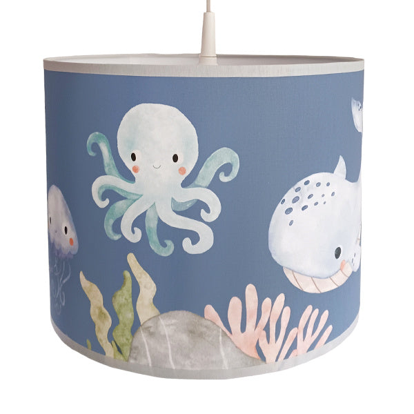 Lamp kinderkamer onderwater wereld - blauw