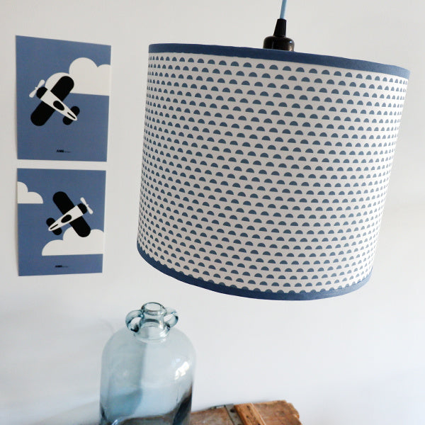 Lamp maantjes - jeans blauw