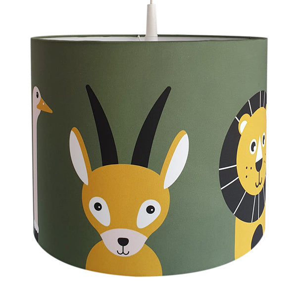 Lamp safari jungle dieren kinderkamer - diverse kleuren