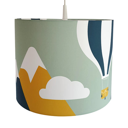 Luchtballon lamp babykamer - bleekgroen