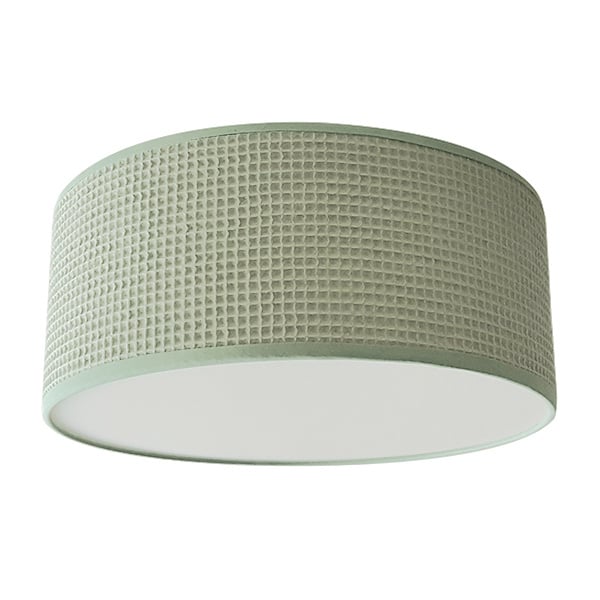 Plafondlamp wafelstof mint (old green)
