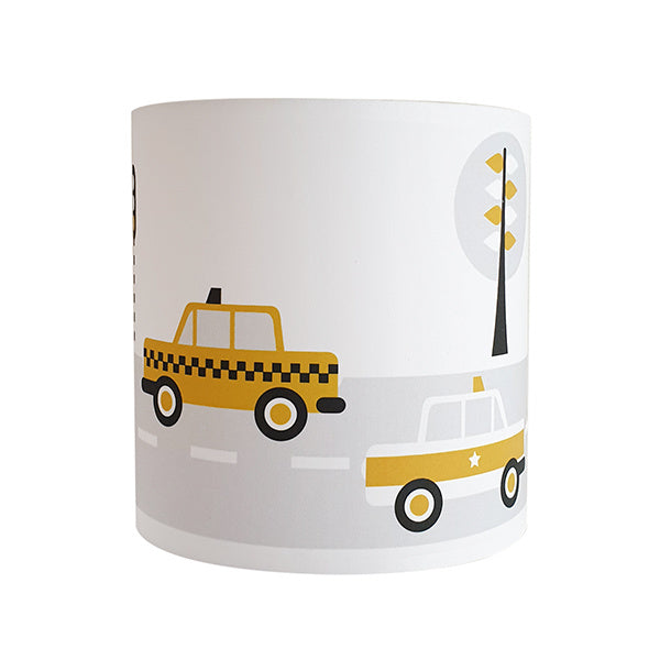 Wandlamp kinderkamer auto voertuigen - oker geel