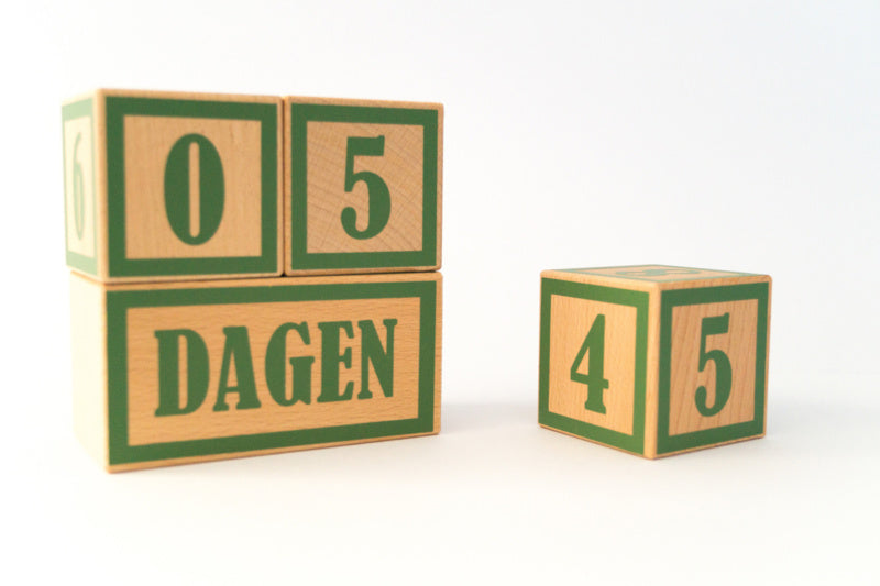 Mijlpaalblokken groen