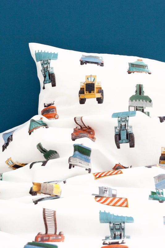 Studio ditte dekbedovertrek werk voertuigen