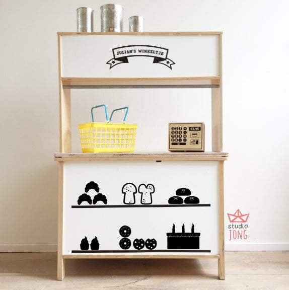 Speelgoedwinkeltje stickers - bakker