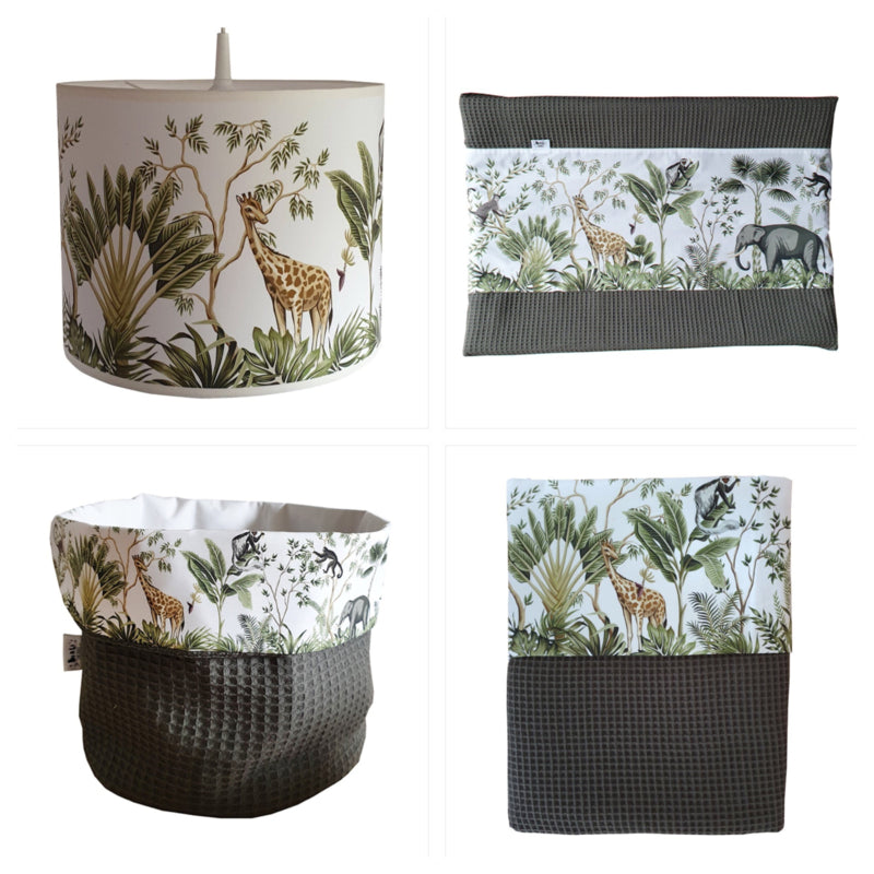 Babykamer aankleding en decoratie set - Jungle (met lamp)