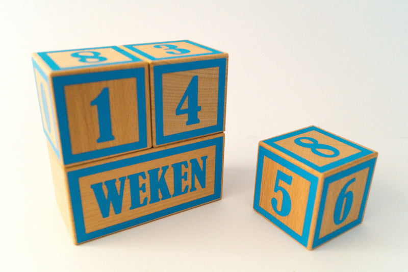 Mijlpaalblokken aquablauw