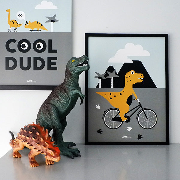 Poster set dino kamer - dinosaurus kinderkamer