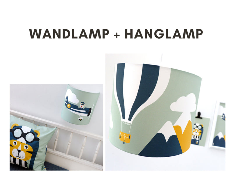 Lampen set piloot vliegtuig kamer - bleekgroen