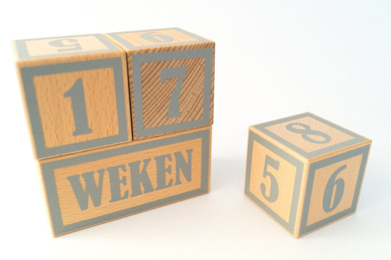 Mijlpaalblokken grijs