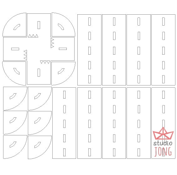 Autobaan wegdelen stickers wit